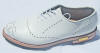 Classic white Brogue golf shoes